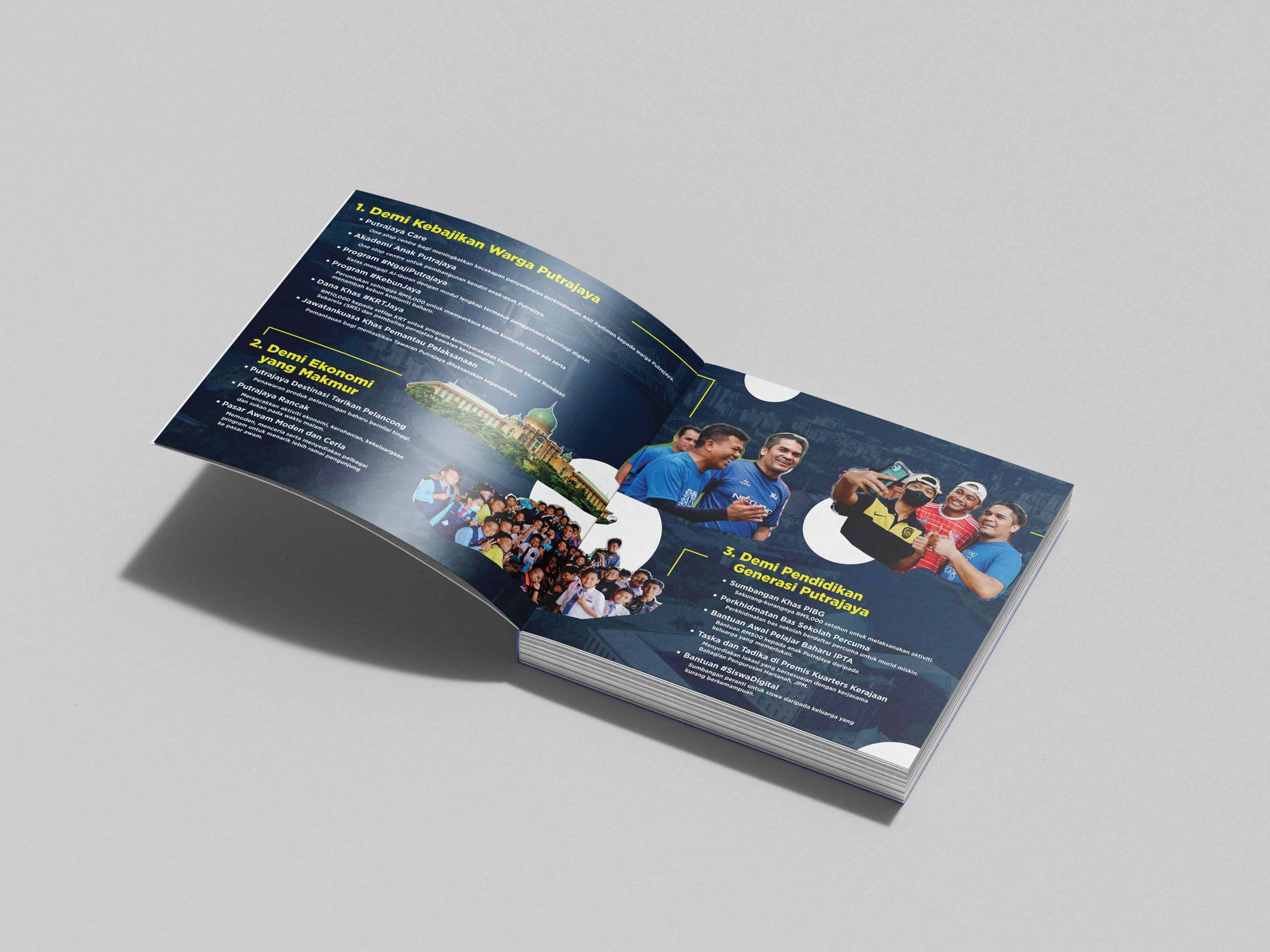 Printed booklet mockup
